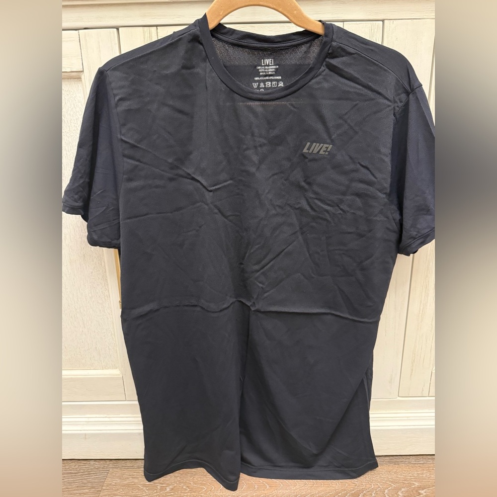Men's Black Performance Crew Neck T-Shirt. Brazilian Brand - Life.